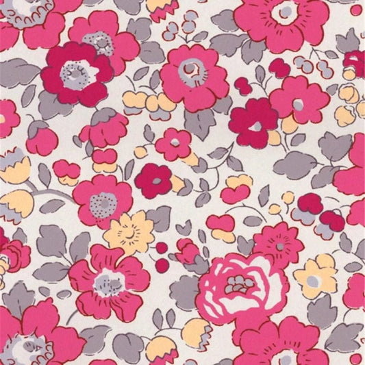 Bracelet liberty personnalisé cordon Betsy Bougainvillée rose - Nemeti Bijoux