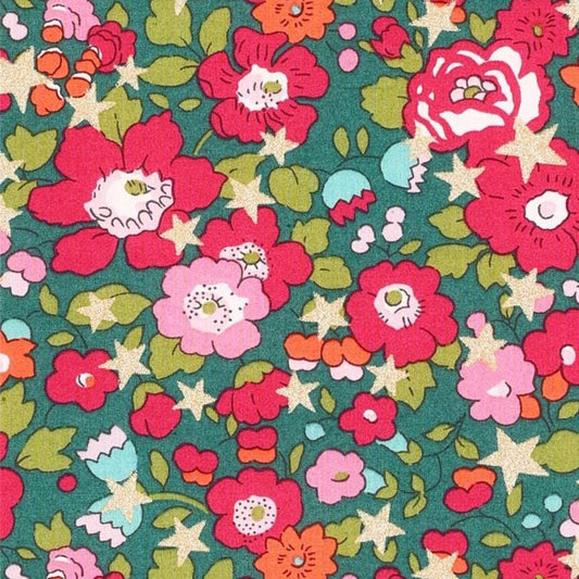 Bracelet liberty personnalisé cordon Betsy Star rouge vert - Nemeti Bijoux