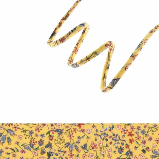 Bracelet liberty personnalisé cordon Donna Leigh Camomille jaune - Nemeti Bijoux