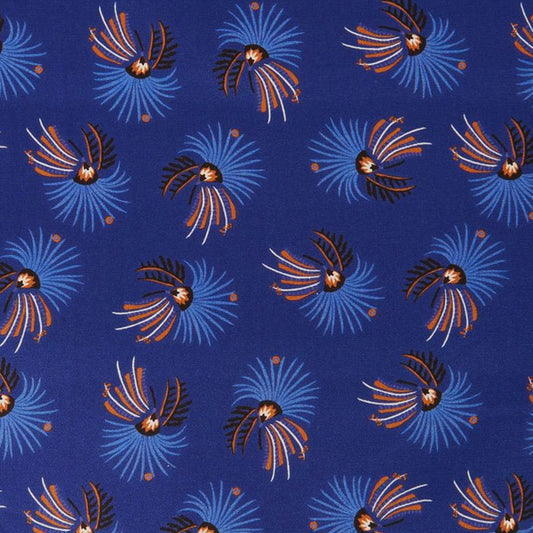 Bracelet liberty personnalisé cordon Fireworks floral bleu roi - Nemeti Bijoux