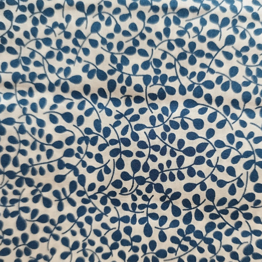 Bracelet liberty personnalisé cordon floral bleu et blanc - Nemeti Bijoux