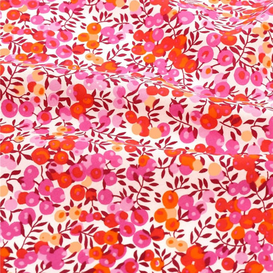 Bracelet liberty personnalisé cordon Wiltshire Hibiscus fluo - Nemeti Bijoux