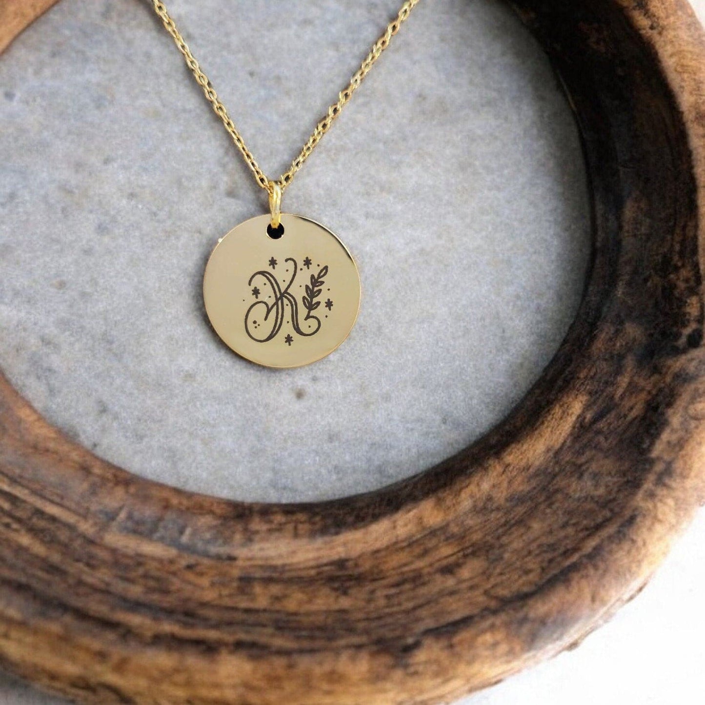 Collier Initiale Monogramme Personnalisé - Nemeti Bijoux