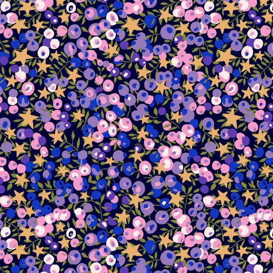 Bracelet liberty personnalisé cordon Wiltshire Star violet - Nemeti Bijoux