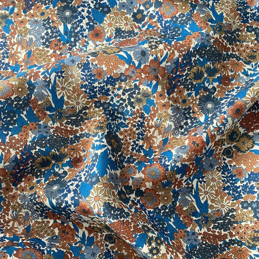 Bracelet liberty personnalisé cordon Margaret Annie bleu brun - Nemeti Bijoux