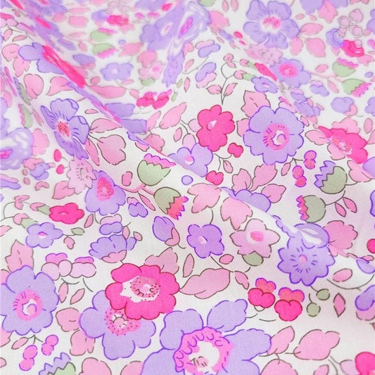 Bracelet liberty personnalisé cordon Betsy Fluo rose Lilas - Nemeti Bijoux