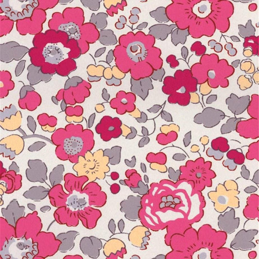 Bracelet liberty personnalisé cordon Betsy Bougainvillée rose - Nemeti Bijoux