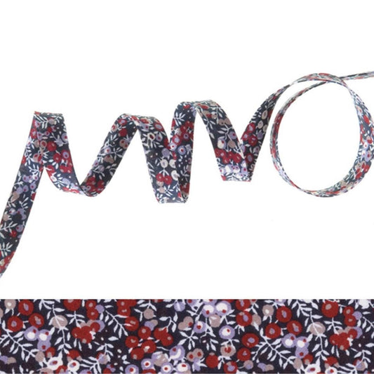 Bracelet liberty personnalisé cordon wilmslow berry bleu nuit brique - Nemeti Bijoux