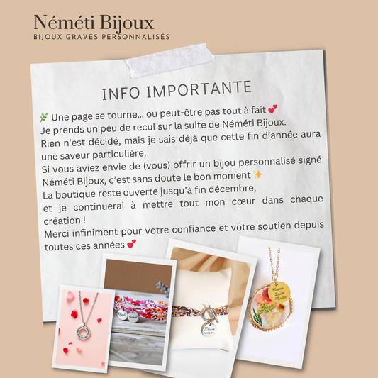 Octobre 2025 / Information importante