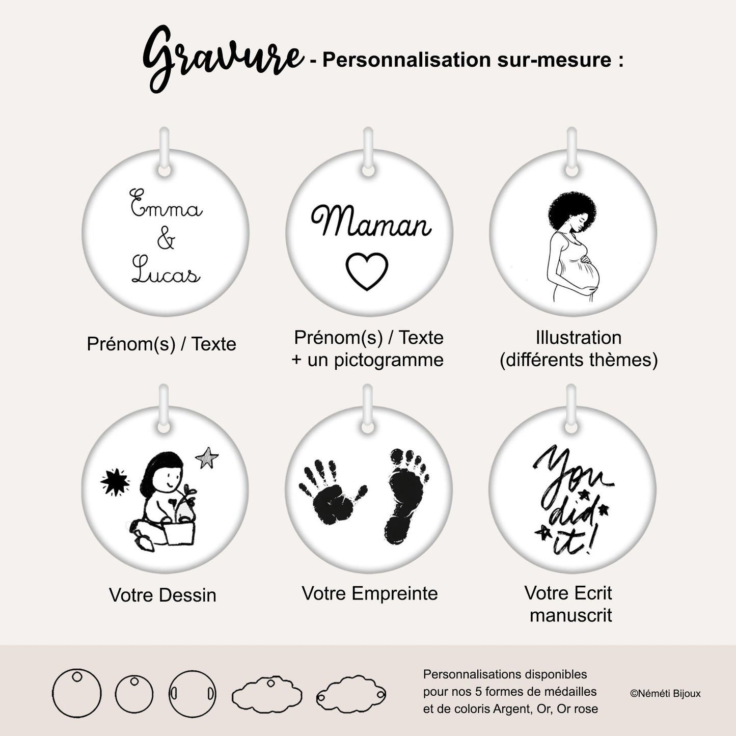 Bracelet liberty personnalisé cordon Meadow orange - Nemeti Bijoux