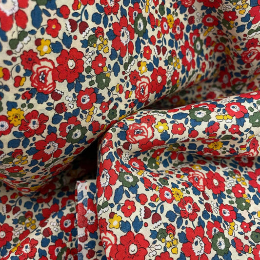 Bracelet liberty personnalisé cordon Betsy Ann Rouge Garance - Nemeti Bijoux