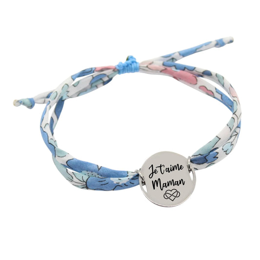 Bracelet liberty personnalisé cordon Betsy Asagao - Nemeti Bijoux