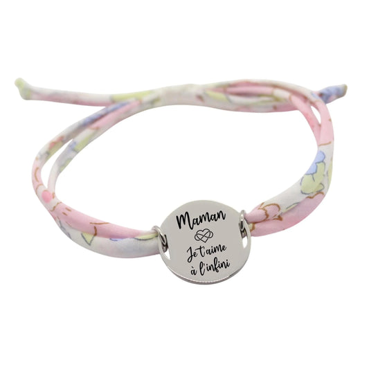 Bracelet liberty personnalisé cordon Betsy Dragée - Nemeti Bijoux