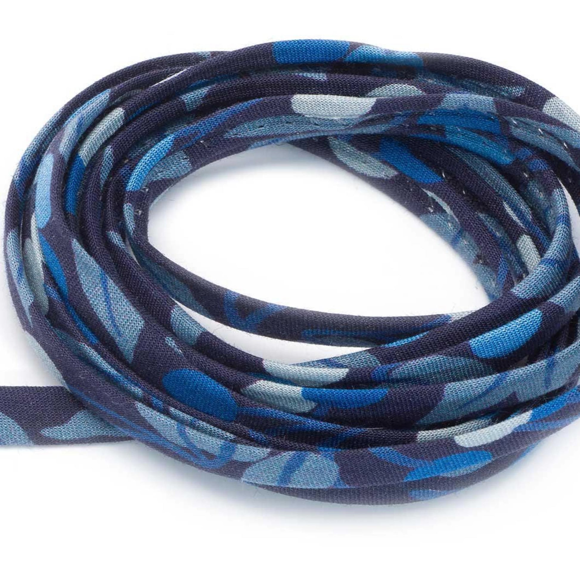 Bracelet liberty personnalisé cordon cherry drop bleu myrtille - Nemeti Bijoux