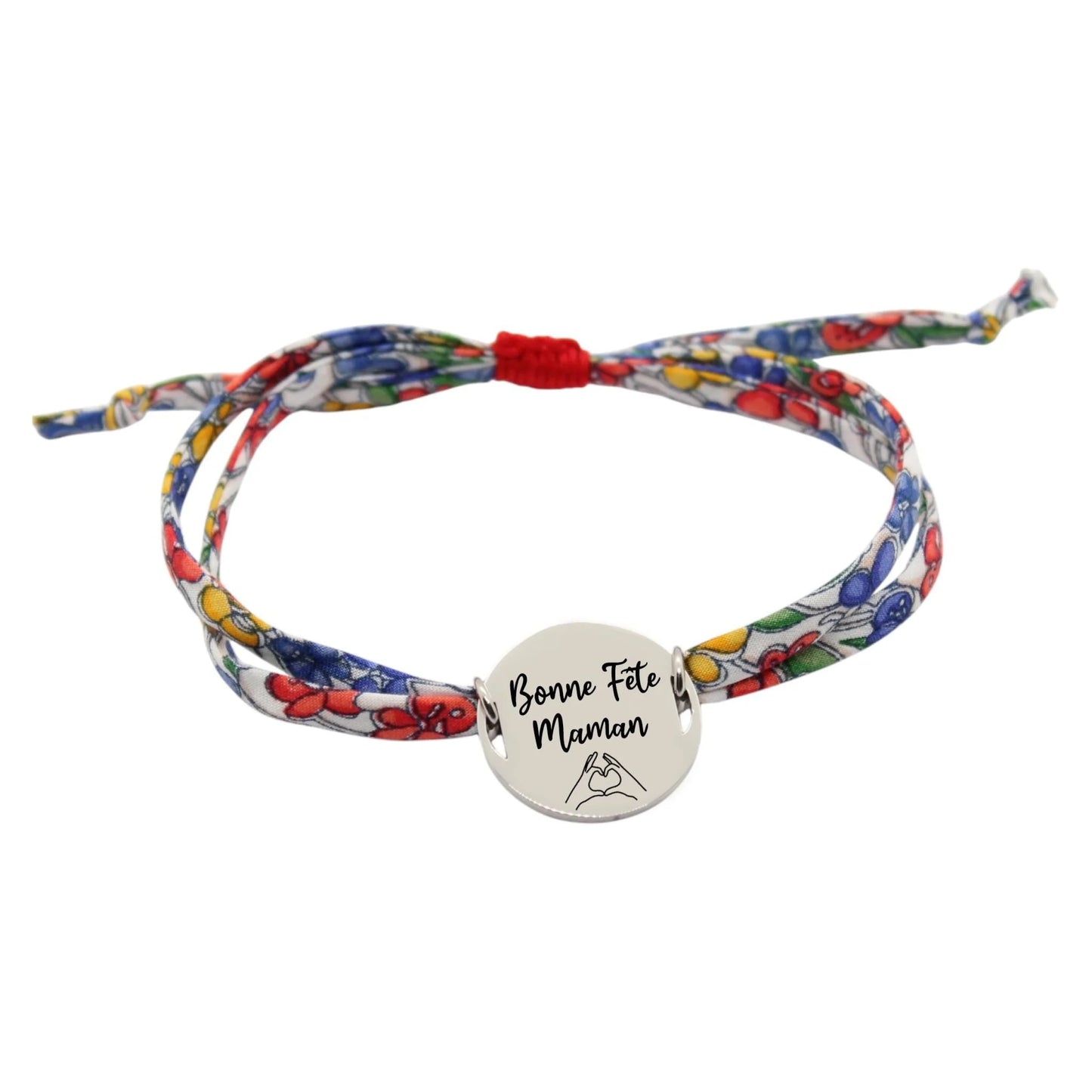 Bracelet liberty personnalisé cordon Jennie and Steve D - Nemeti Bijoux