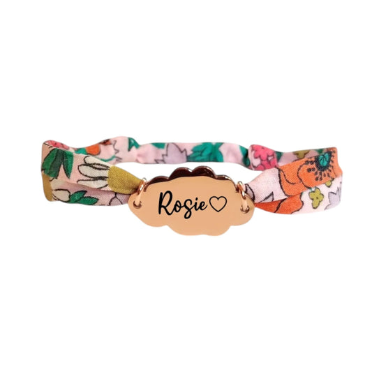 Bracelet liberty personnalisé cordon Louisiana Bouquet - Nemeti Bijoux