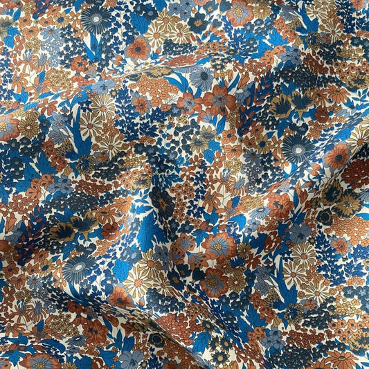 Bracelet liberty personnalisé cordon Margaret Annie bleu brun - Nemeti Bijoux