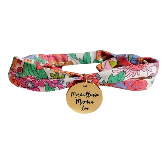 Bracelet liberty personnalisé cordon Margaret Annie Tutti Frutti - Nemeti Bijoux