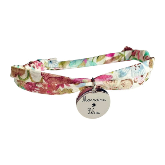 Bracelet liberty personnalisé cordon Meadow peps - Nemeti Bijoux