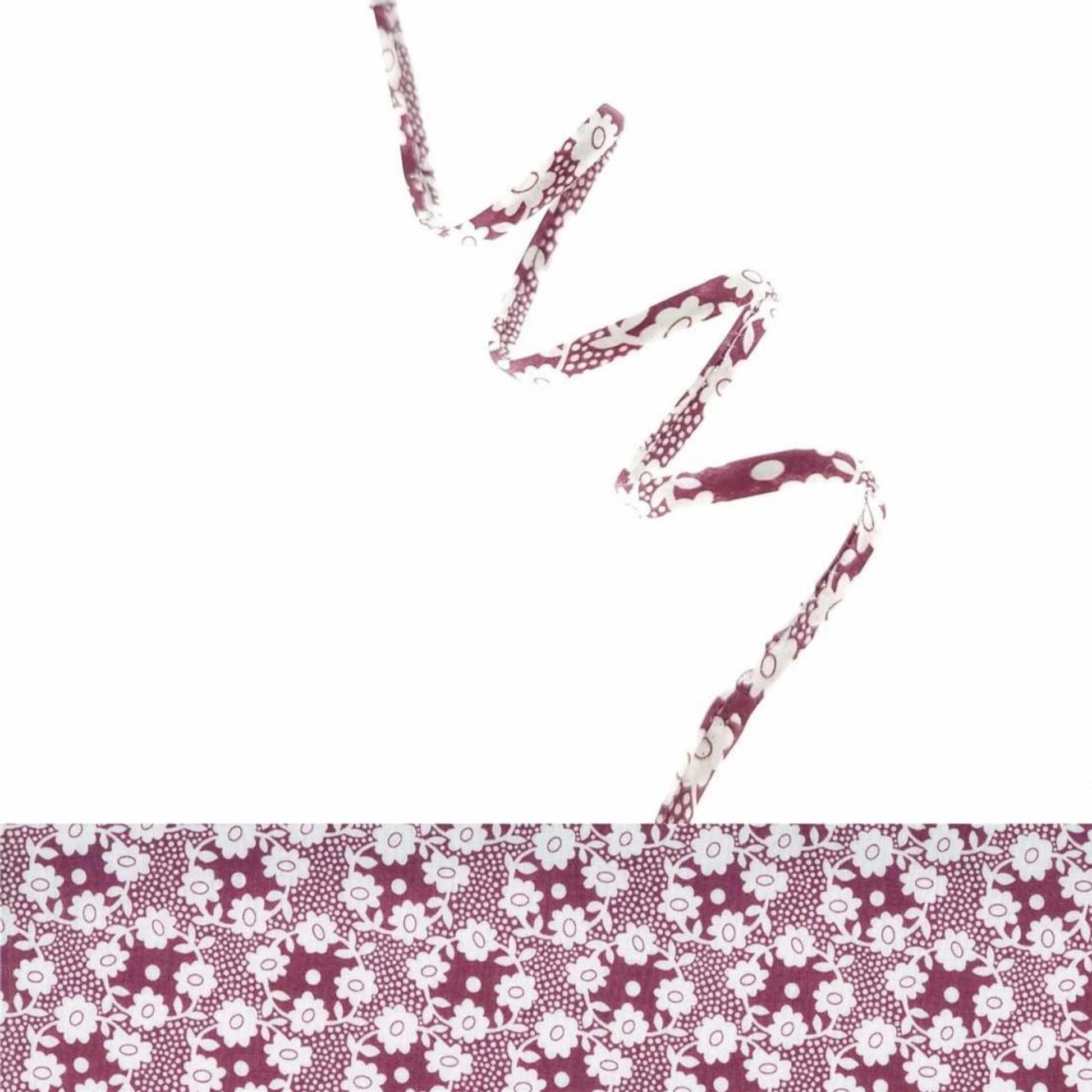 Bracelet liberty personnalisé cordon Millie cassis - Nemeti Bijoux