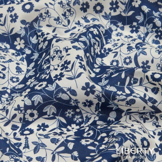 Bracelet liberty personnalisé cordon Mirabelle bleu - Nemeti Bijoux