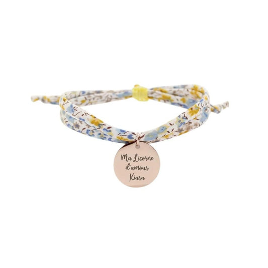 Bracelet liberty personnalisé cordon Phoebe Chebika - Nemeti Bijoux