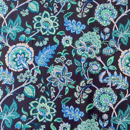 Bracelet liberty personnalisé cordon Tapestry Tree marine - Nemeti Bijoux