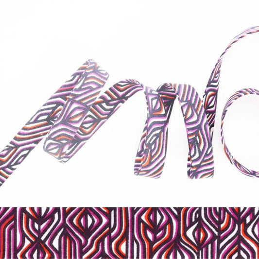 Bracelet liberty personnalisé cordon Torsten violet noir orange - Nemeti Bijoux