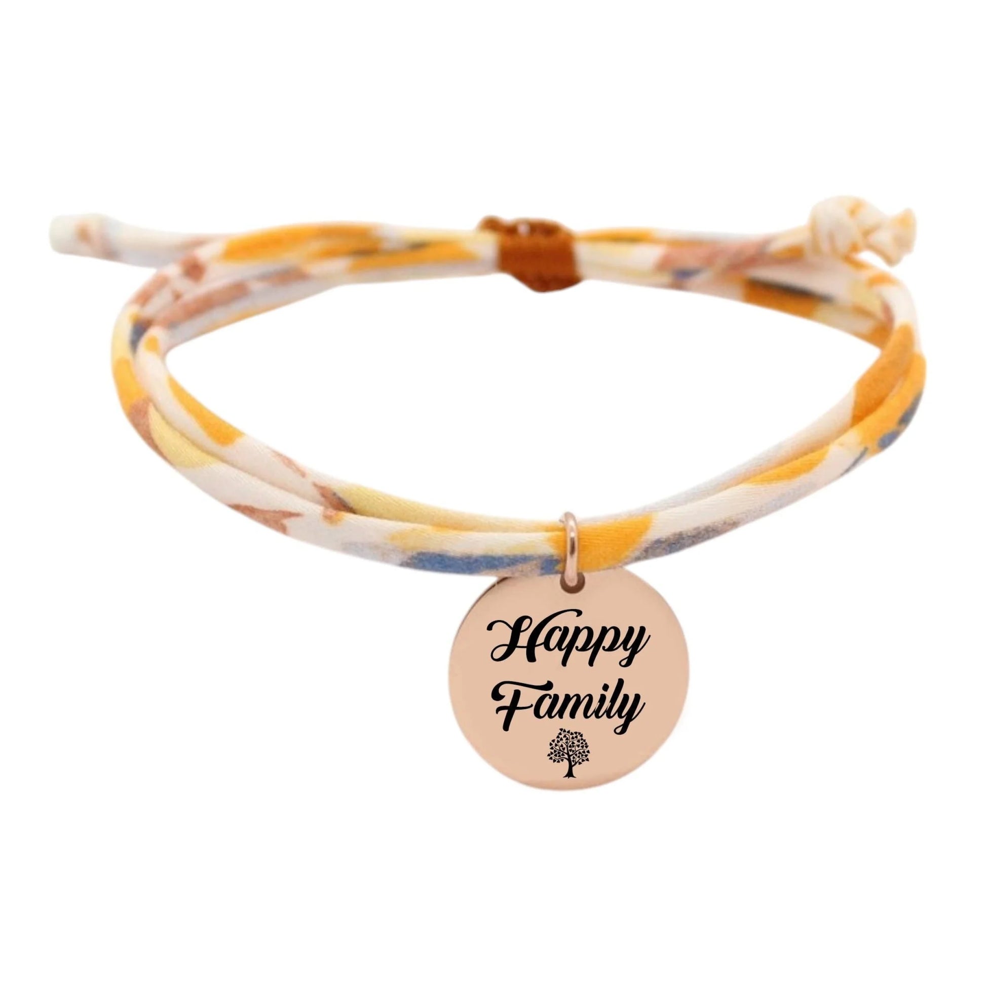 Bracelet liberty personnalisé cordon UNE Alpha Solar - Nemeti Bijoux