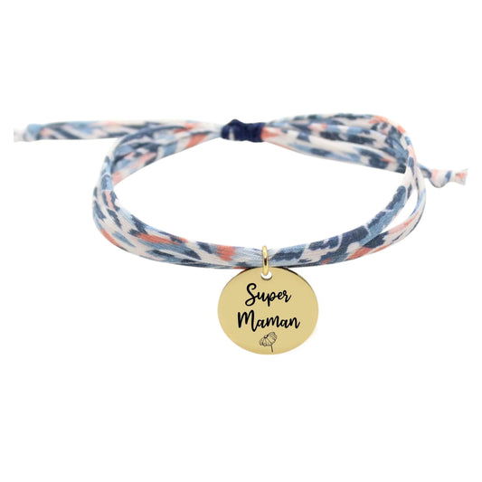 Bracelet liberty personnalisé cordon UNE Clea Ballet - Nemeti Bijoux