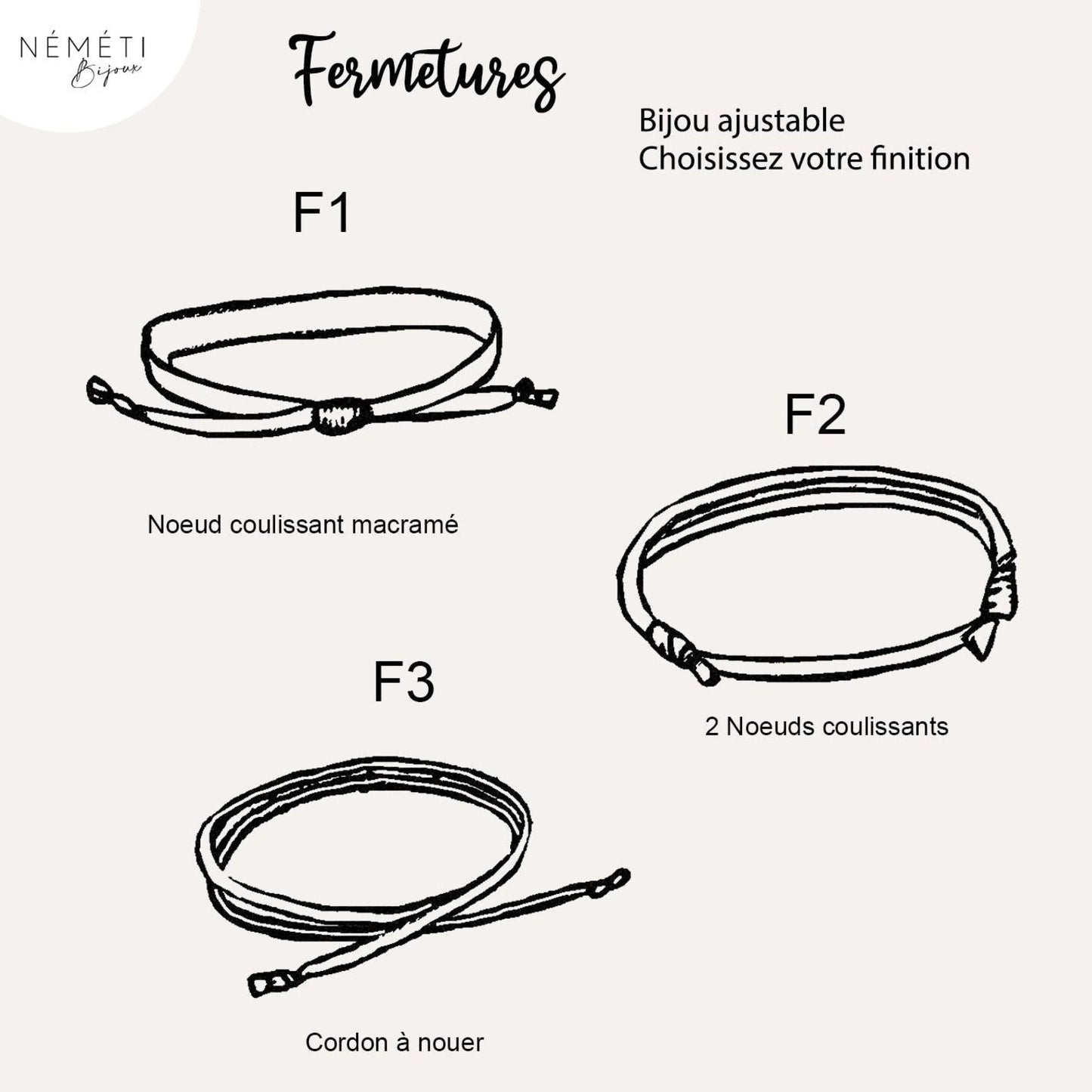 Bracelet liberty personnalisé cordon UNE Florie Solar jaune - Nemeti Bijoux