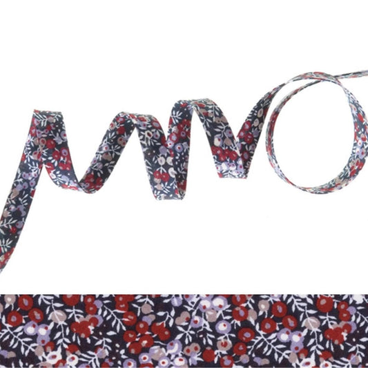 Bracelet liberty personnalisé cordon wilmslow berry bleu nuit brique - Nemeti Bijoux