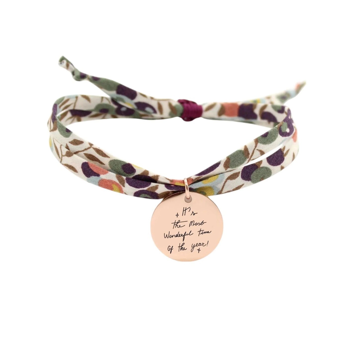 Bracelet liberty personnalisé cordon wiltshire automne - Nemeti Bijoux