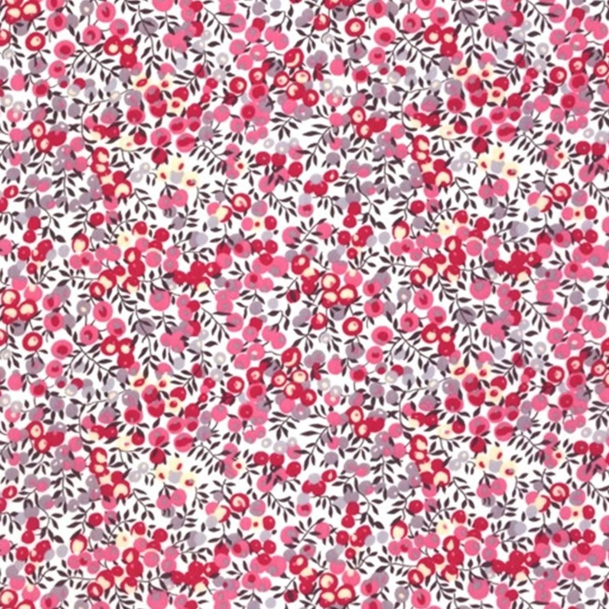 Bracelet liberty personnalisé cordon wiltshire bougainville rose gris - Nemeti Bijoux