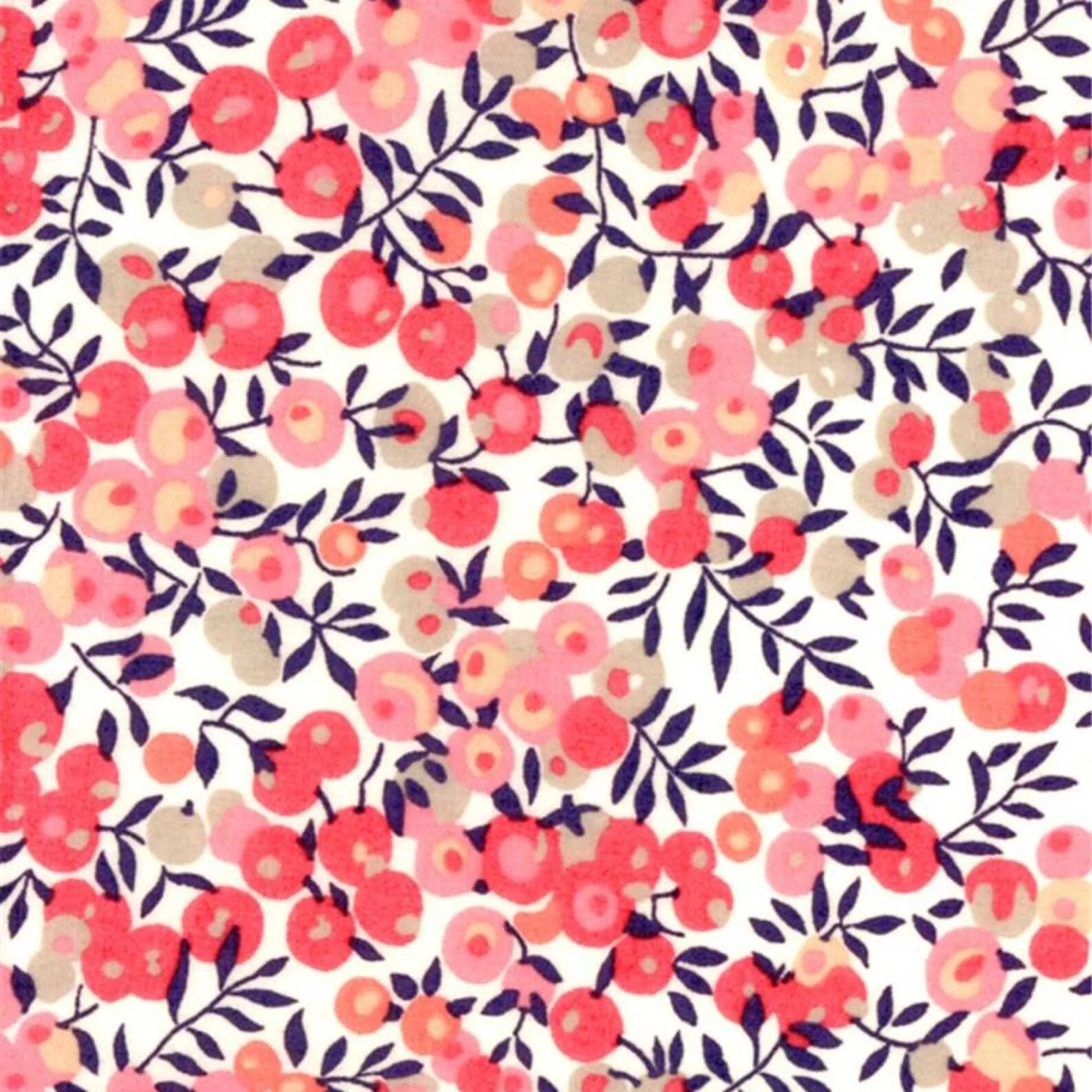 Bracelet liberty personnalisé cordon wiltshire corail saumon pois de senteur - Nemeti Bijoux