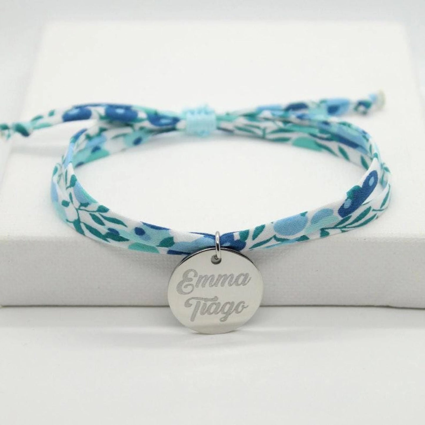 Bracelet liberty personnalisé cordon wiltshire crystal - Nemeti Bijoux