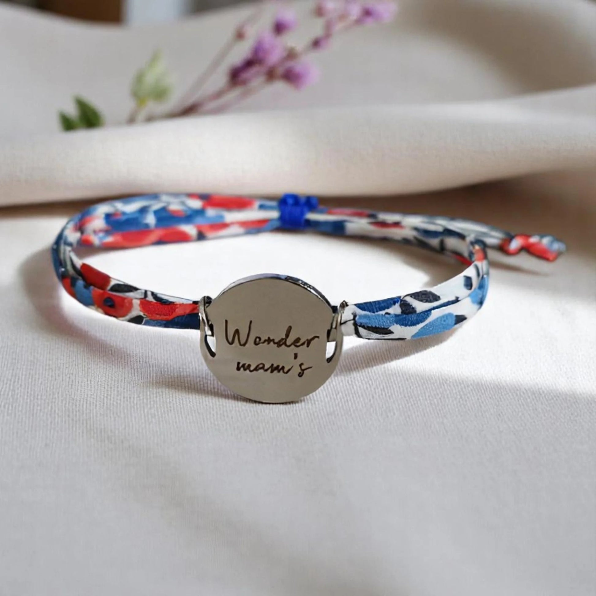 Bracelet liberty personnalisé cordon Wiltshire Marianne - Nemeti Bijoux