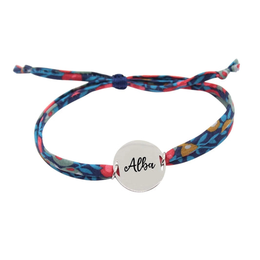 Bracelet liberty personnalisé cordon Wiltshire nausicaa - Nemeti Bijoux