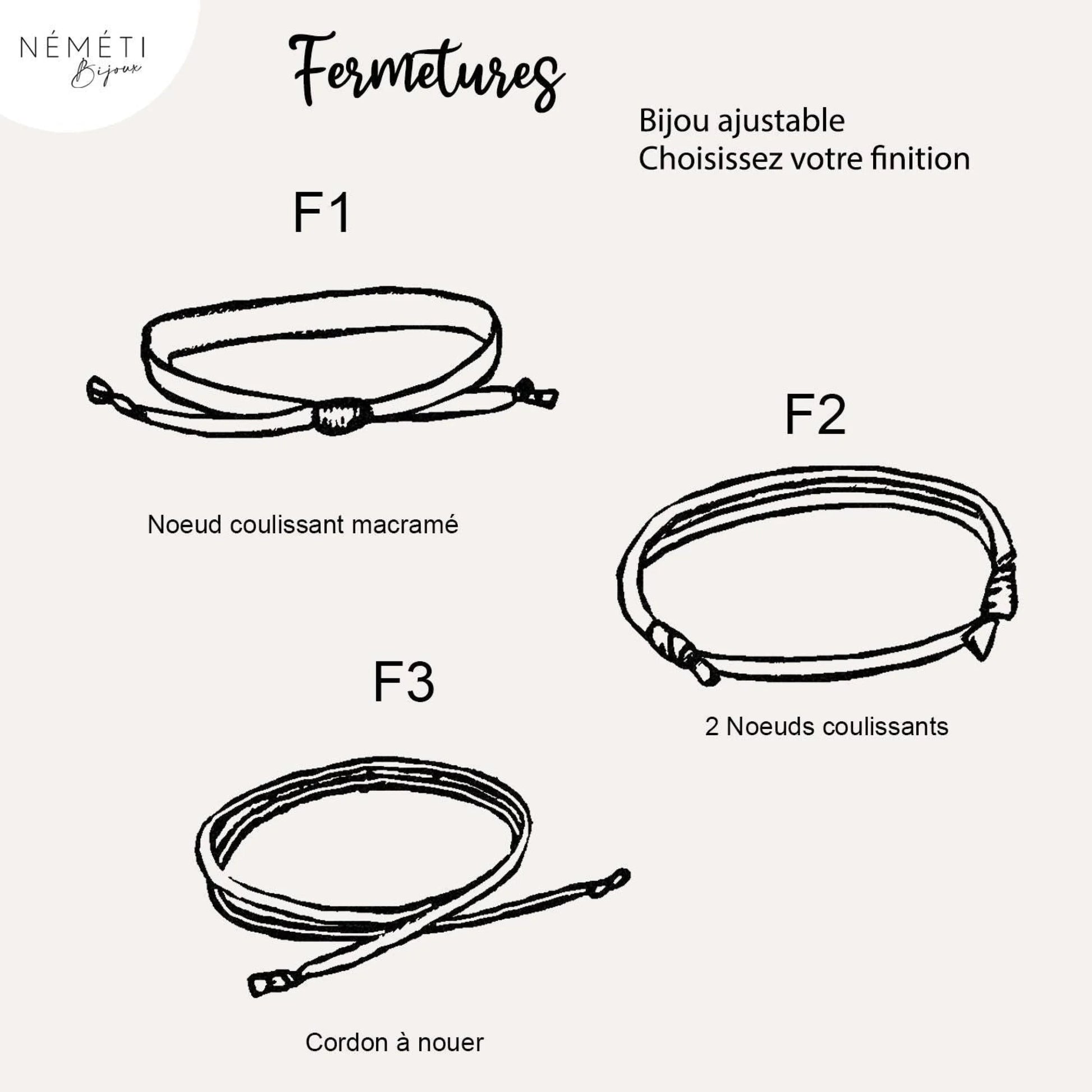 Bracelet liberty personnalisé cordon wiltshire porcelaine - Nemeti Bijoux