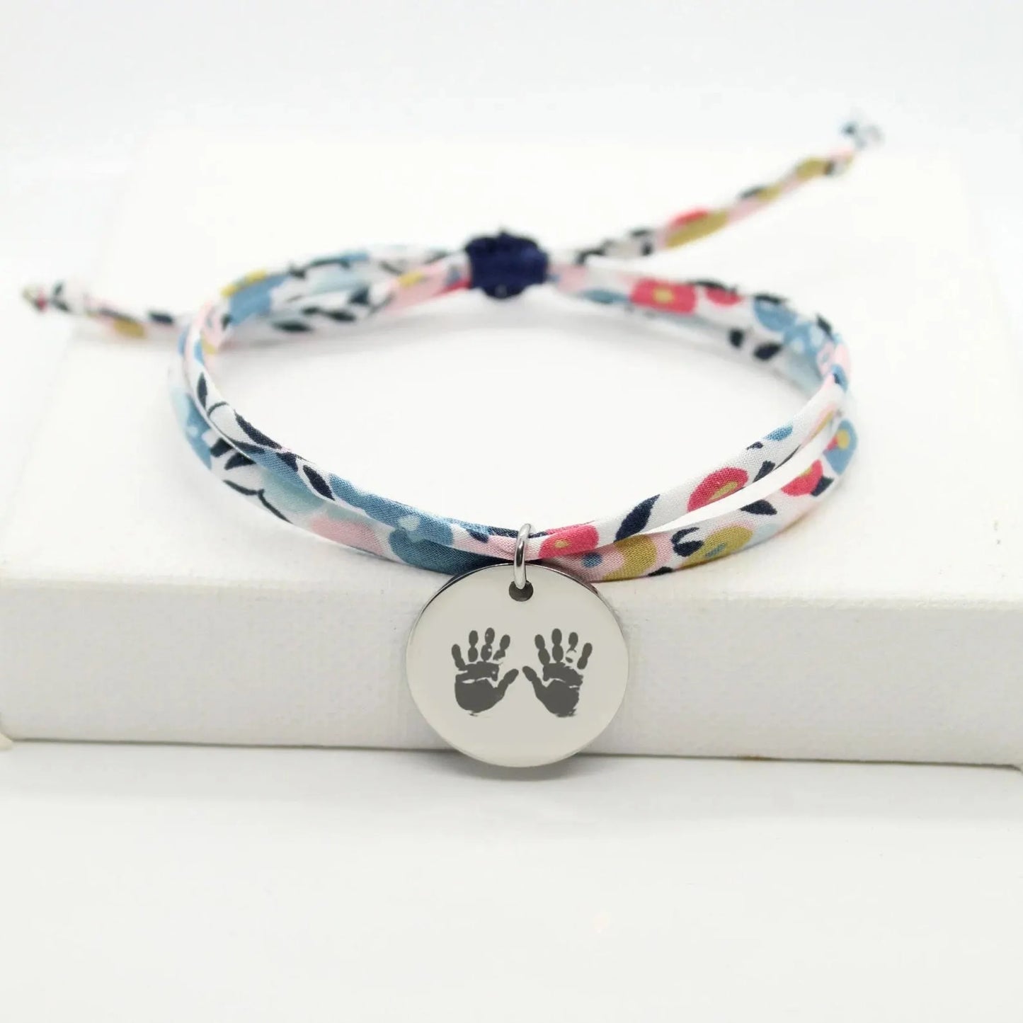 Bracelet liberty personnalisé cordon wiltshire porcelaine - Nemeti Bijoux