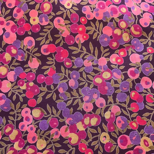 Bracelet liberty personnalisé cordon wiltshire prune - Nemeti Bijoux