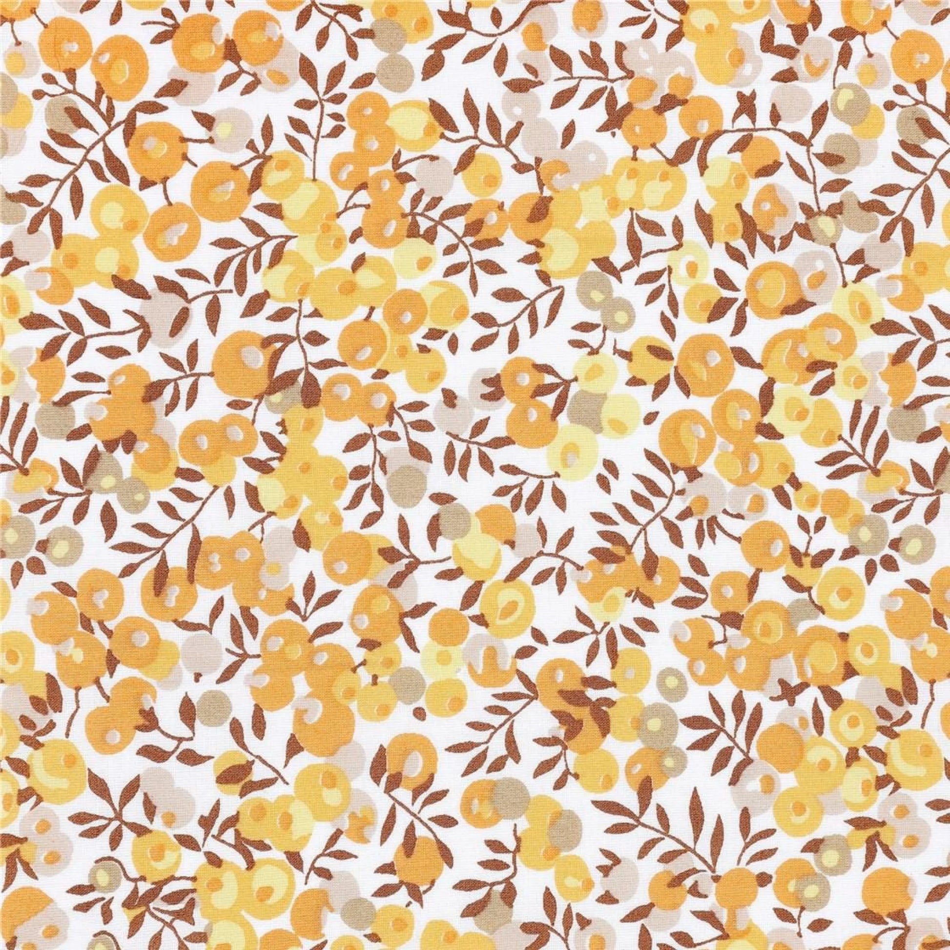 Bracelet liberty personnalisé cordon Wiltshire tournesol jaune - Nemeti Bijoux