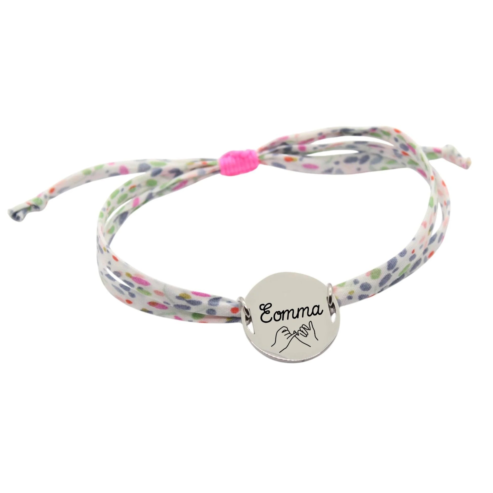 Bracelet liberty personnalisé cordon Winter Blossom C - Nemeti Bijoux