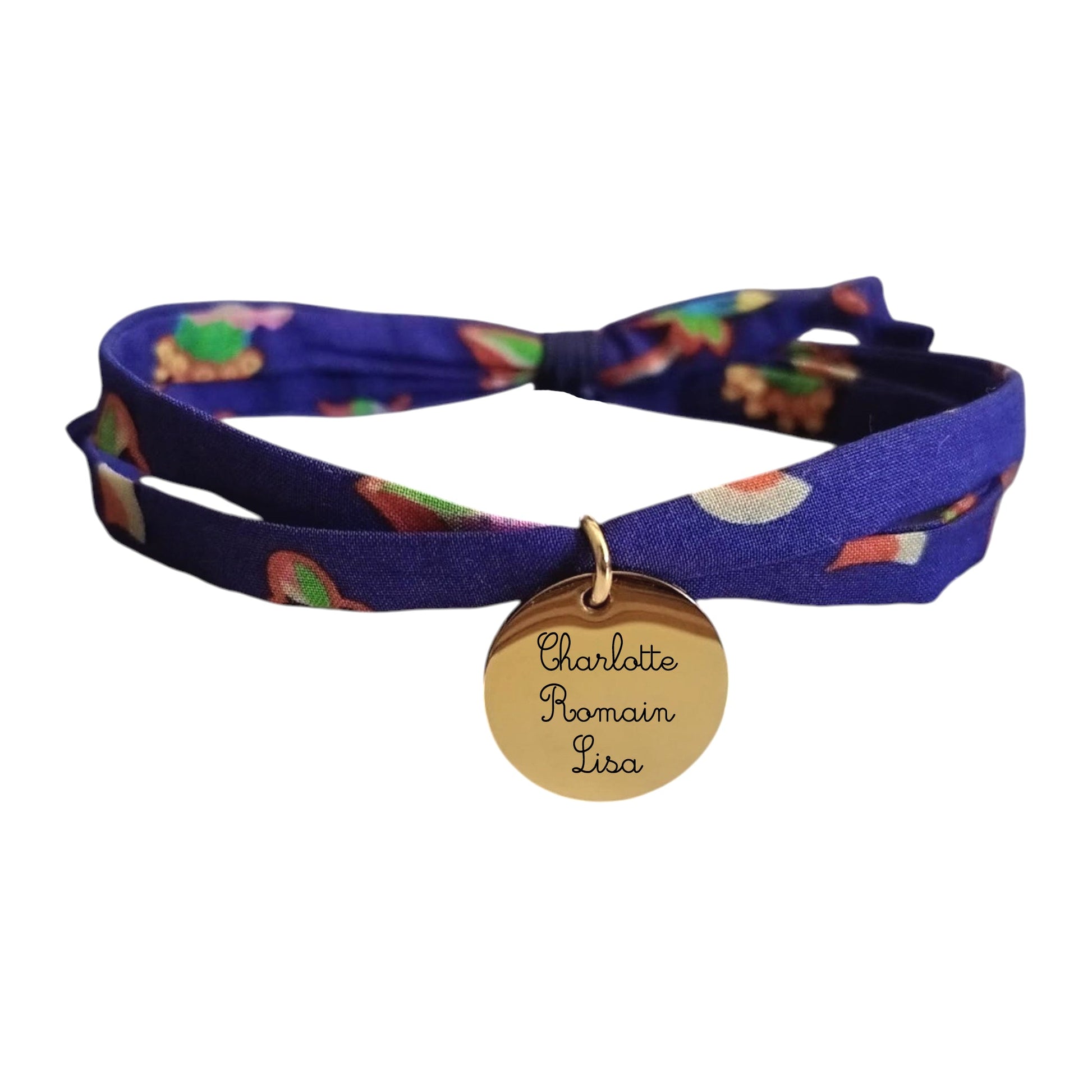 Bracelet liberty personnalisé cordon Sophia Buds - Nemeti Bijoux
