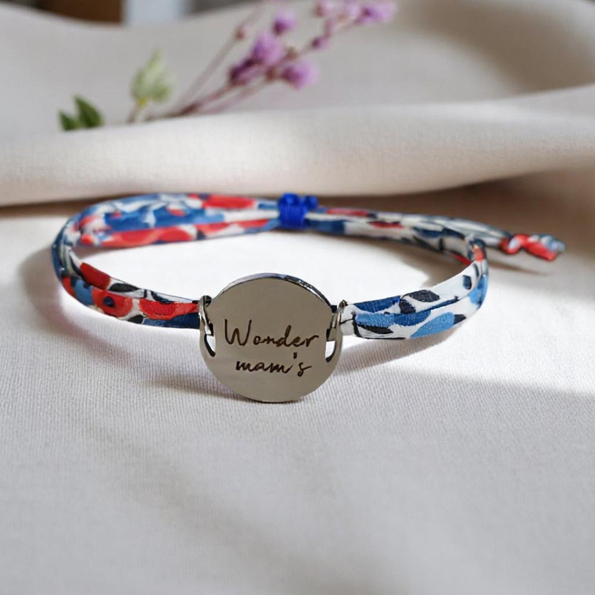 Bracelet liberty personnalisé cordon Wiltshire Marianne - Nemeti Bijoux