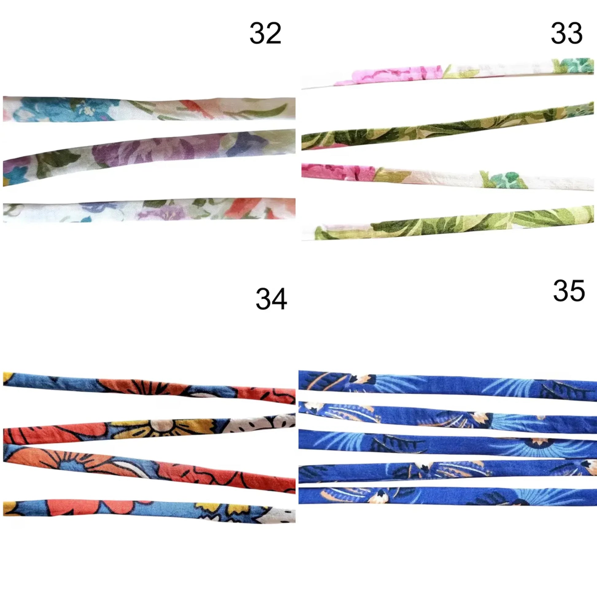 Cordon ou bracelet de rechange Liberty of London spaghetti coton 50 cm - Nemeti Bijoux