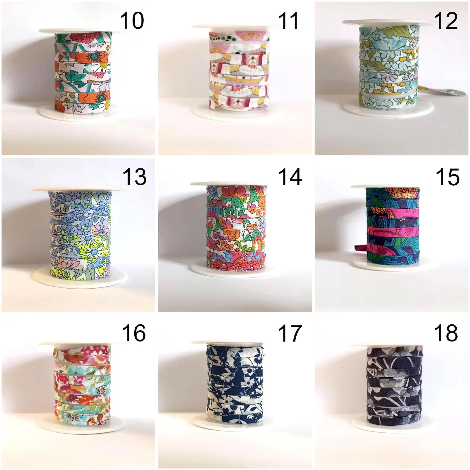 Cordon ou bracelet de rechange Liberty of London spaghetti coton 50 cm - Nemeti Bijoux