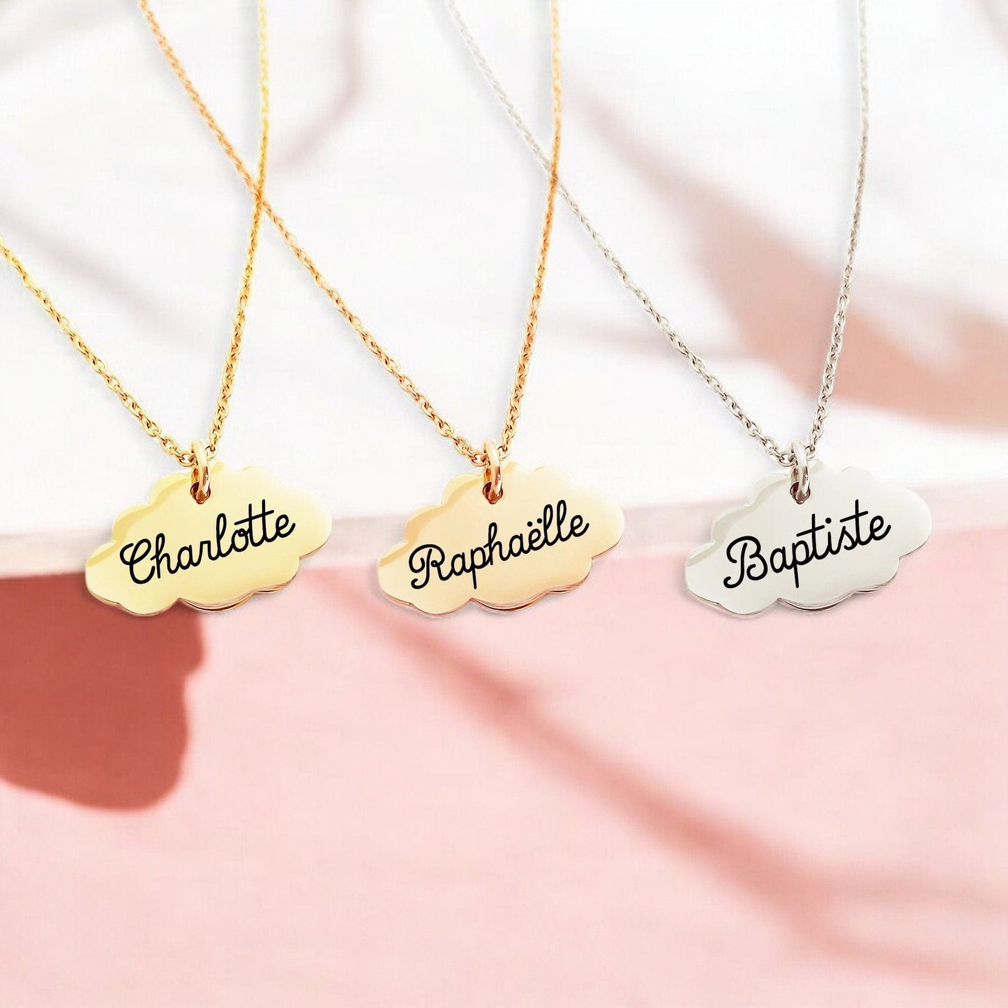 Collier Nuage Personnalisé - Nemeti Bijoux