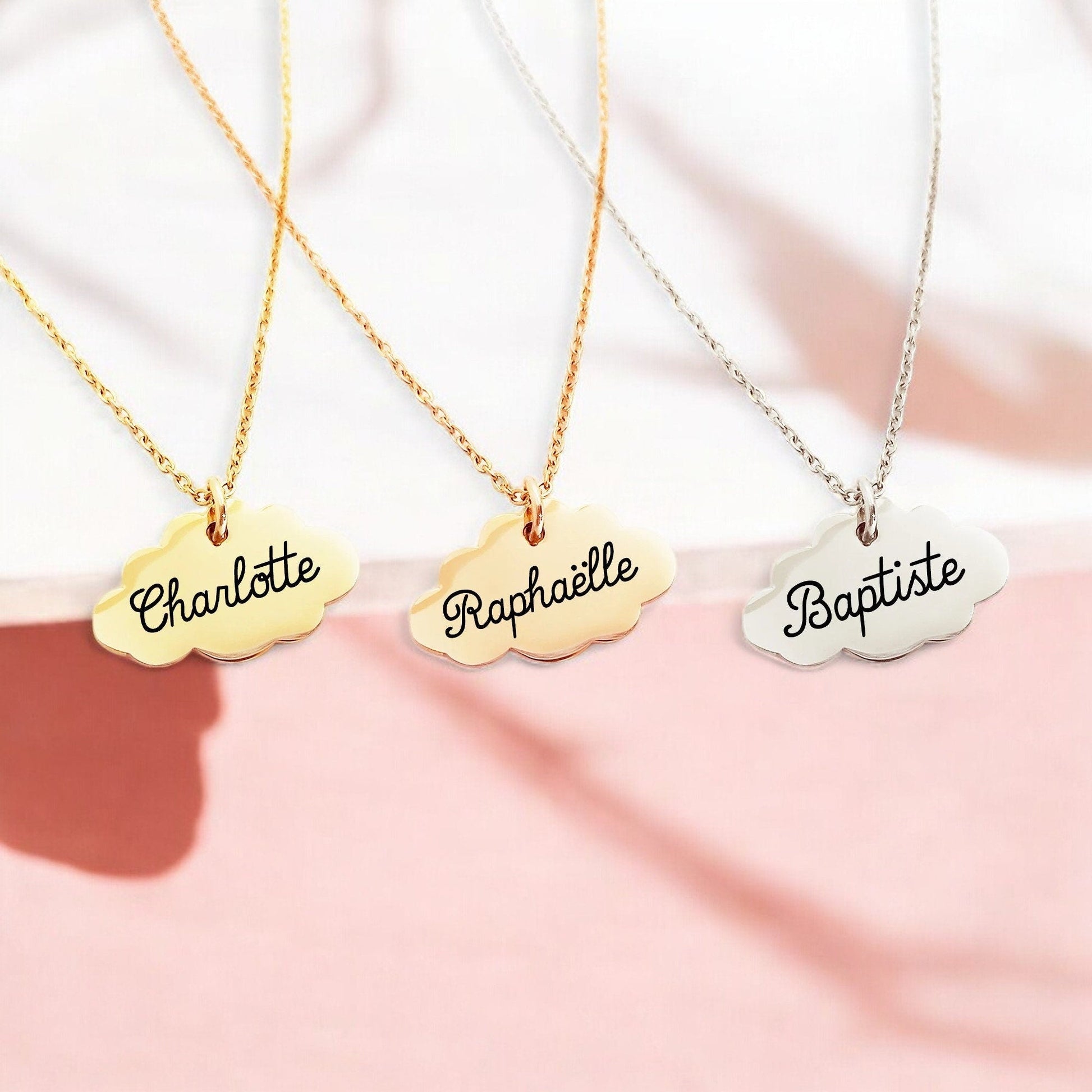 Collier Nuage Personnalisé - Nemeti Bijoux