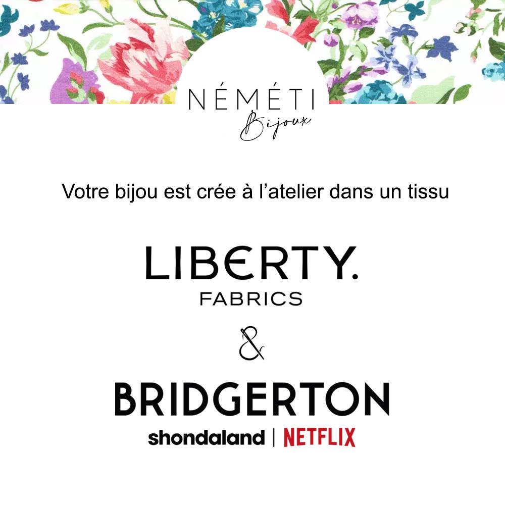Bracelet liberty personnalisé cordon Bridgerton Bouquet Parade A - Nemeti Bijoux
